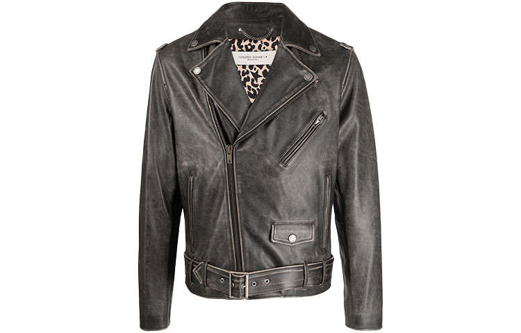 Golden Goose Deluxe Brand Zipped Biker Jacket