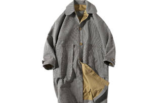 A SQUARE ROOT Trench Coat Unisex Khaki