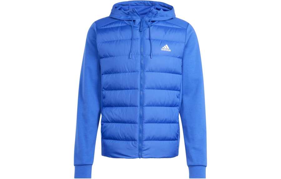 Adidas Adidas Essentials Hybrid Down Hooded Jacket Jackets & Coats Men's Blue