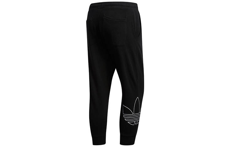 Adidas Originals Knitted Sweatpants Men's Black Moderate Cuffed Pants