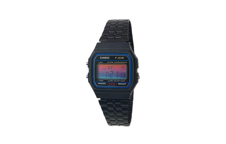 CASIO CASIO Custom Collection Quartz Movement Stainless Steel Strap Watch Men's Watches Black Dial