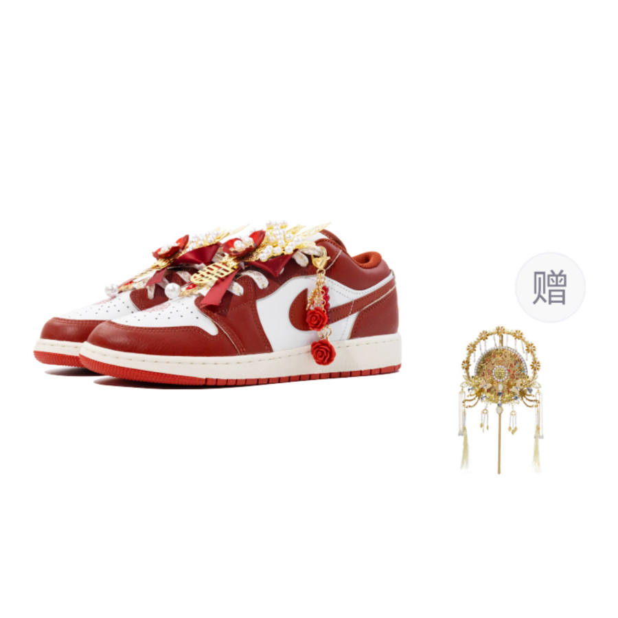 Jordan Jordan Air Jordan 1 Low top Casual Shoes Unisex Red