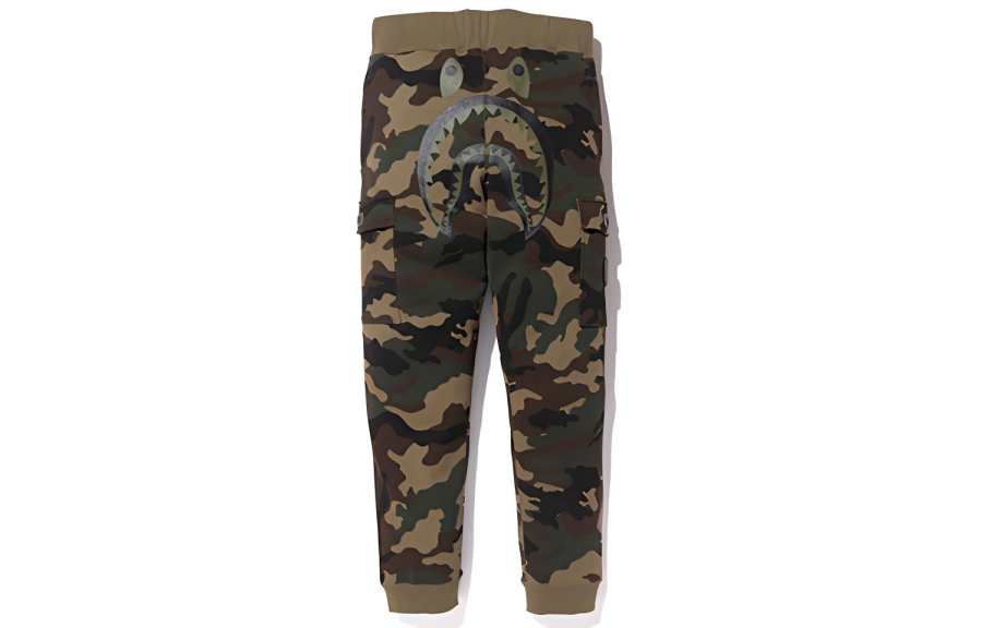 A BATHING APE x UNDEFEATED Shark Series Knitted Sweatpants Unisex