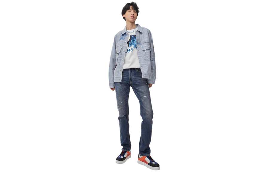 Lee Lee Jeans Men's Medium Blue Moderate Straight Fit Pants