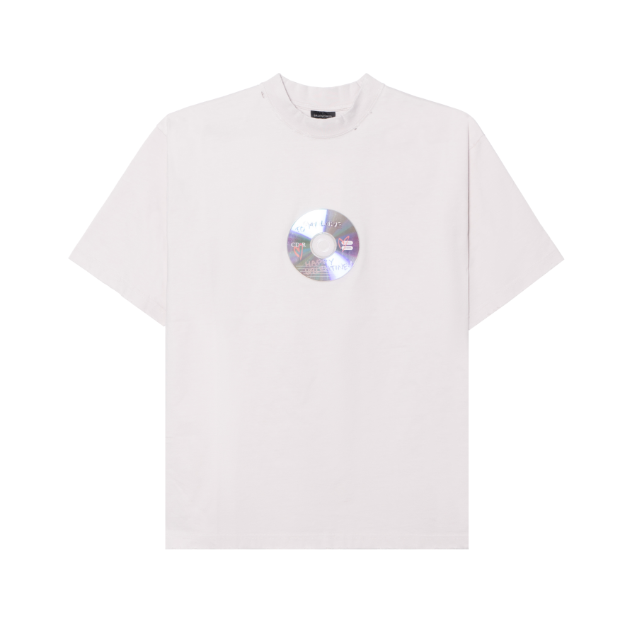 Balenciaga T Shirt Regular Fit Unisex Ecru