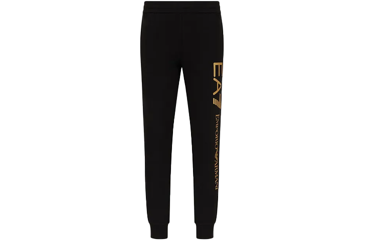 EMPORIO ARMANI EA7 Knitted Sweatpants Men's Black