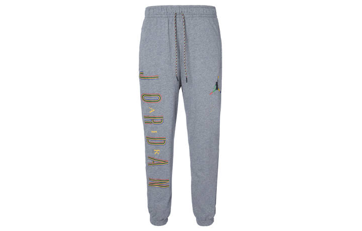 Jordan Jordan Sport Knitted Sweatpants Men's Carbon Gray Moderate Straight Fit Pants
