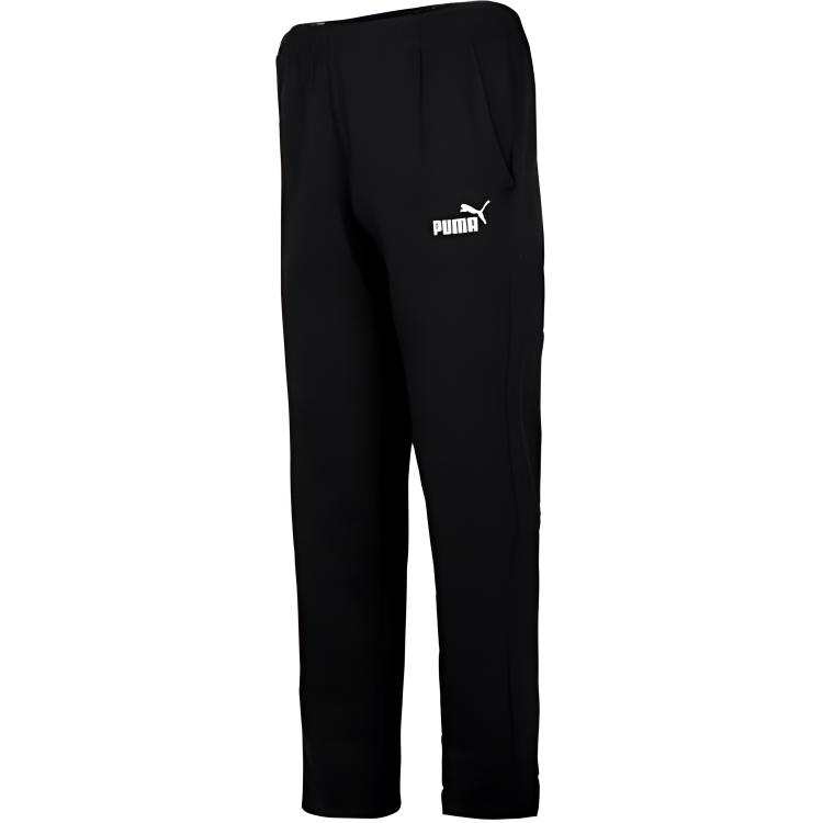 PUMA Knitted Sweatpants Men's Black Moderate Straight Fit Pants