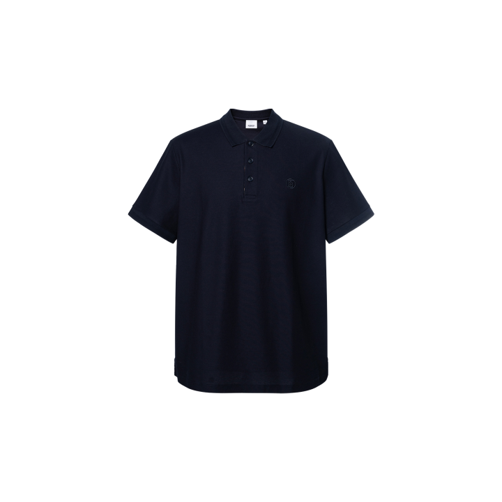 Burberry Burberry Logo Embroidered Short Sleeved Polo Shirt
