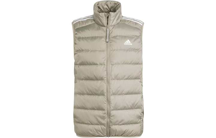 Adidas Adidas Essentials 3 Stripes Light Down Vest Down Jacket Men's Silver Green