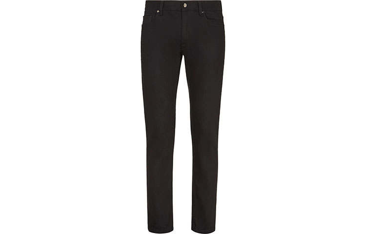 Fendi Ff embroidered slim-fit jeans