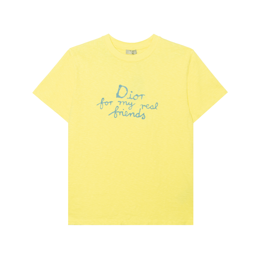 DIOR Slogan Printed Crewneck T Shirt