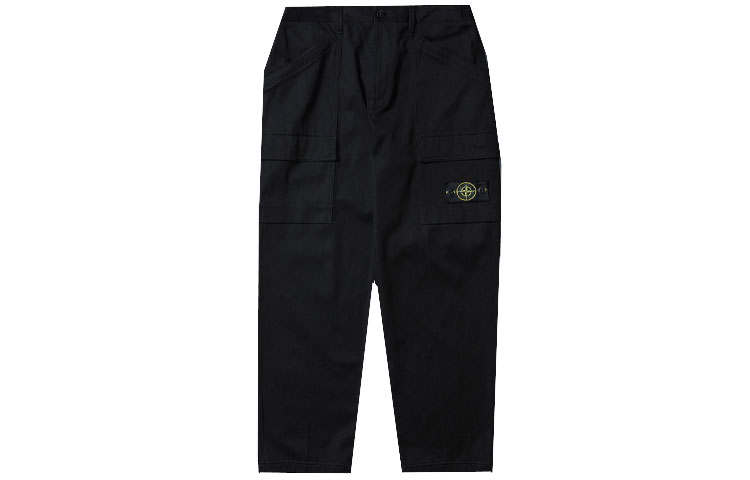 STONE ISLAND SS22 Casual Pants Men's Black