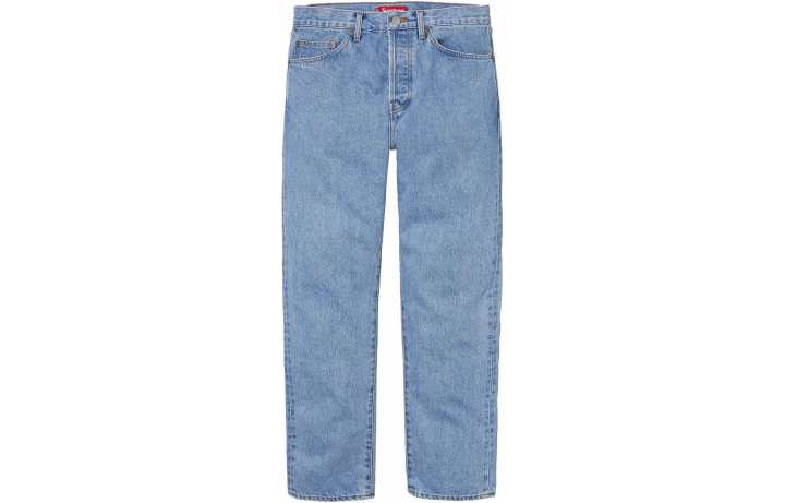 Supreme Supreme SS24 WEEK1 STONE WASHED SLIM SELVEDGE JEAN Jeans Unisex Stonewashed Indigo