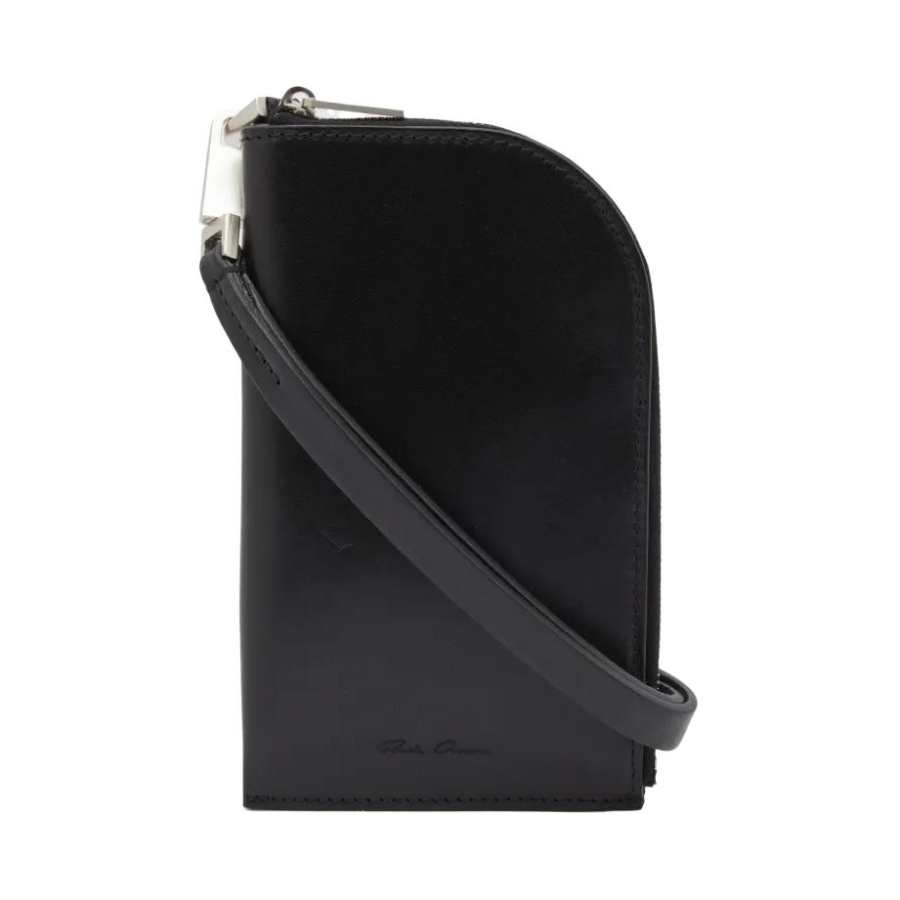 RICK OWENS RICK OWENS/RO Leather Wallet Men's Black