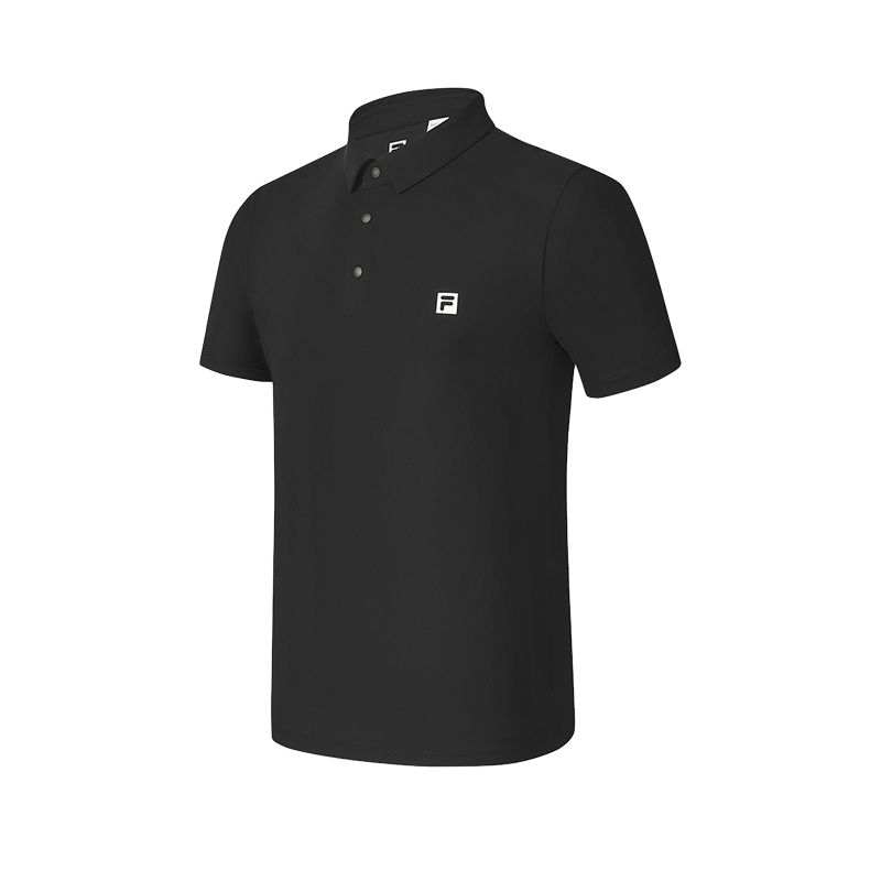 FILA Fitness Polo Shirt Men's Pitch Black BK