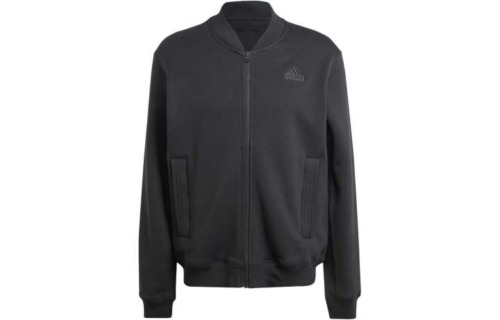 Adidas Adidas Free Shipping With AdiClub Lounge Fleece Bomber Jacket With Zip Opening