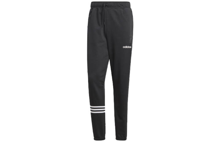 Adidas Adidas Knitted Sweatpants Men's Black Moderate Straight Fit Pants