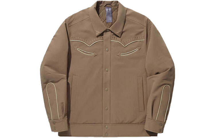 Li-Ning Li Ning x LIXIAOLONG,LIANMINGKUAN Puffer Jacket Men's Pottery Clay Brown