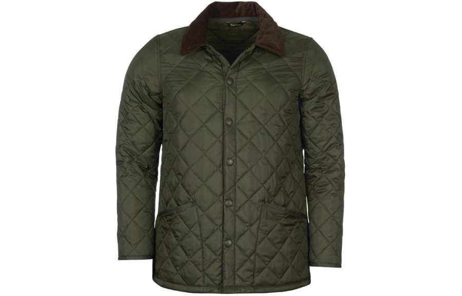BARBOUR BARBOUR Jackets Men's Olive Green Lapel Moderate Other