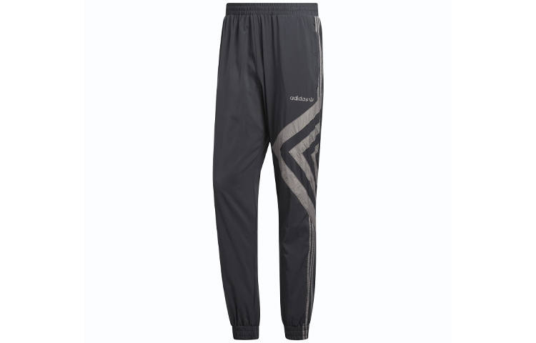 Adidas Originals Knitted Sweatpants Men's Black Moderate Cuffed Pants