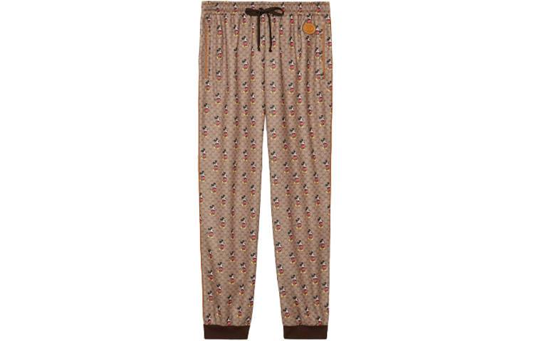 GUCCI GUCCI x Disney Knitted Sweatpants Men's Brown