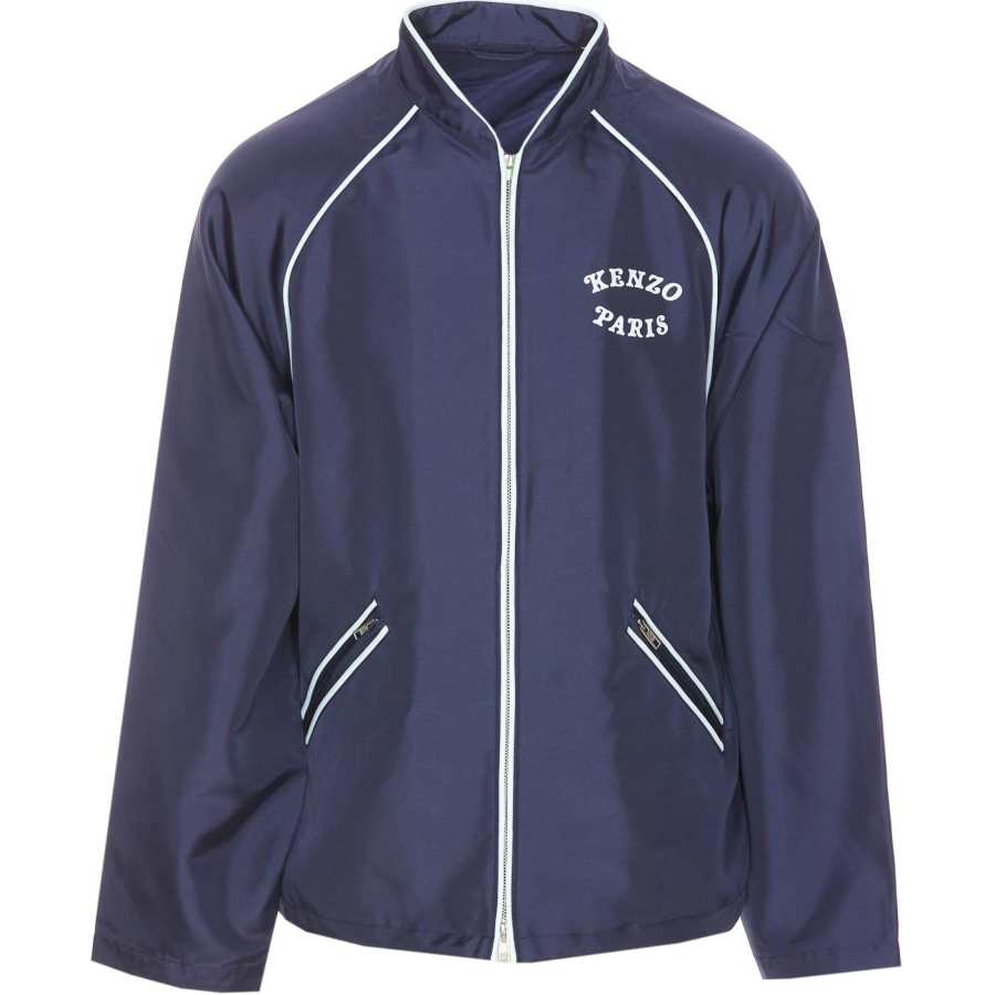 KENZO KENZO Logo Printed Zip Up Jacket