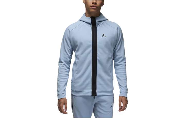 Jordan Jordan Air Fleece Full Zip Hoodie Jackets & Coats Men's Light Blue
