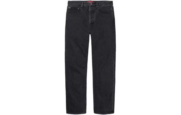 Supreme Supreme SS24 WEEK1 STONE WASHED BLACK SLIM JEAN Jeans Men's Washed Black