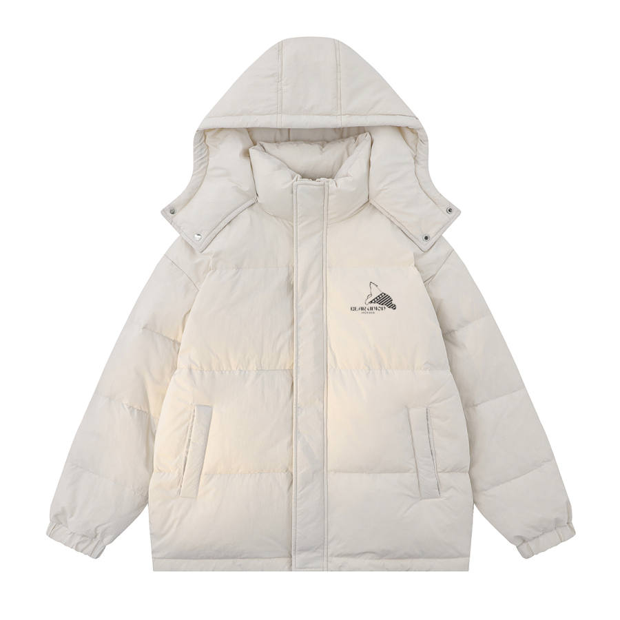 BEAR UNION Down Jackets Unisex Hooded Thickened Parka Down Jacket