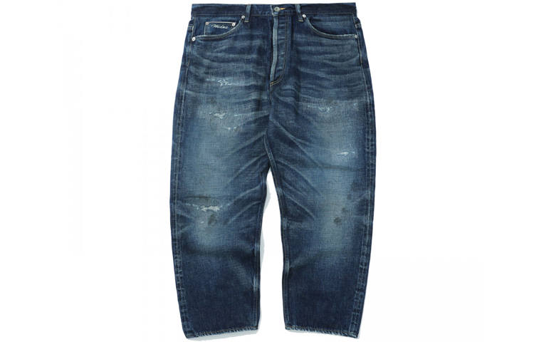MADNESS Straight Fit Pants Jeans Fall Unisex Blue