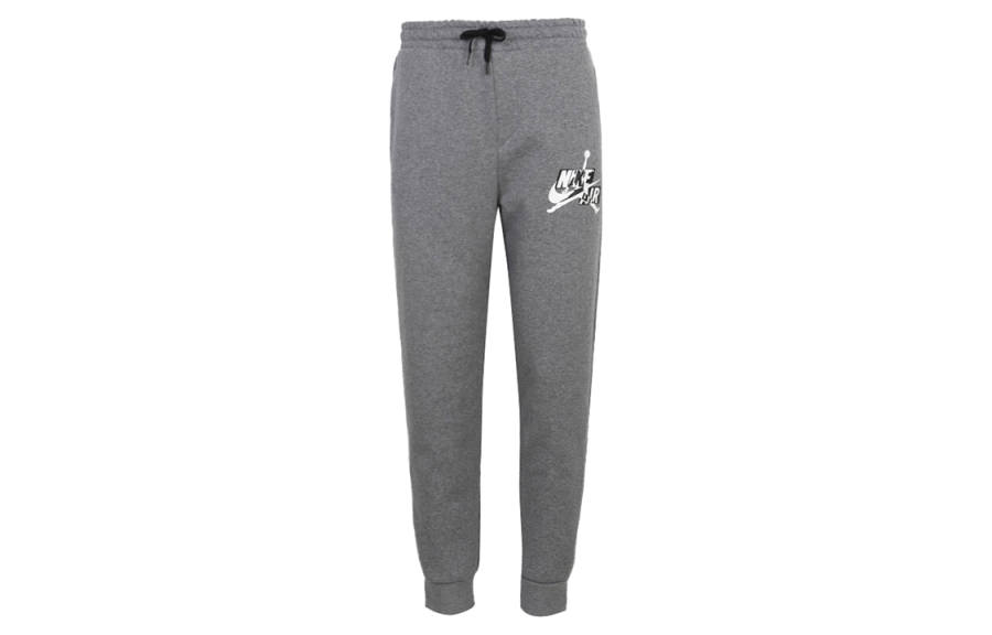 Jordan Jordan Jumpman Knitted Sweatpants Men's Carbon Gray Thickened Cuffed Pants
