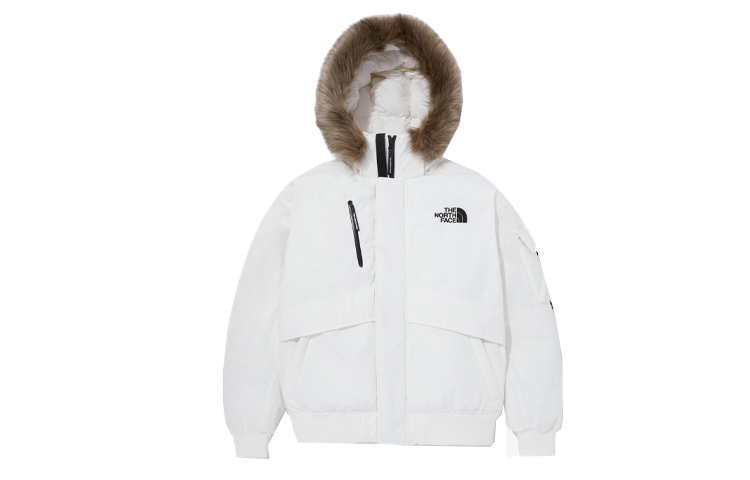THE NORTH FACE Down Jackets Unisex Milk White Unisex Korea Version