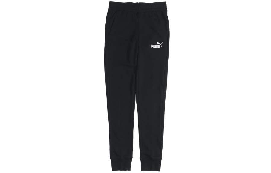 PUMA Knitted Sweatpants Men's Black Moderate Sweatpants