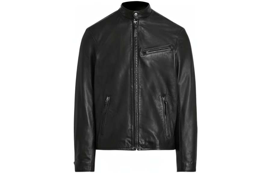 Polo Ralph Lauren Leather Jacket Men's Black