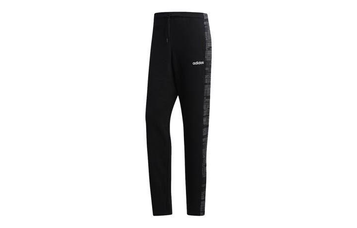 Adidas Adidas Knitted Sweatpants Men's Black Moderate Straight Fit Pants