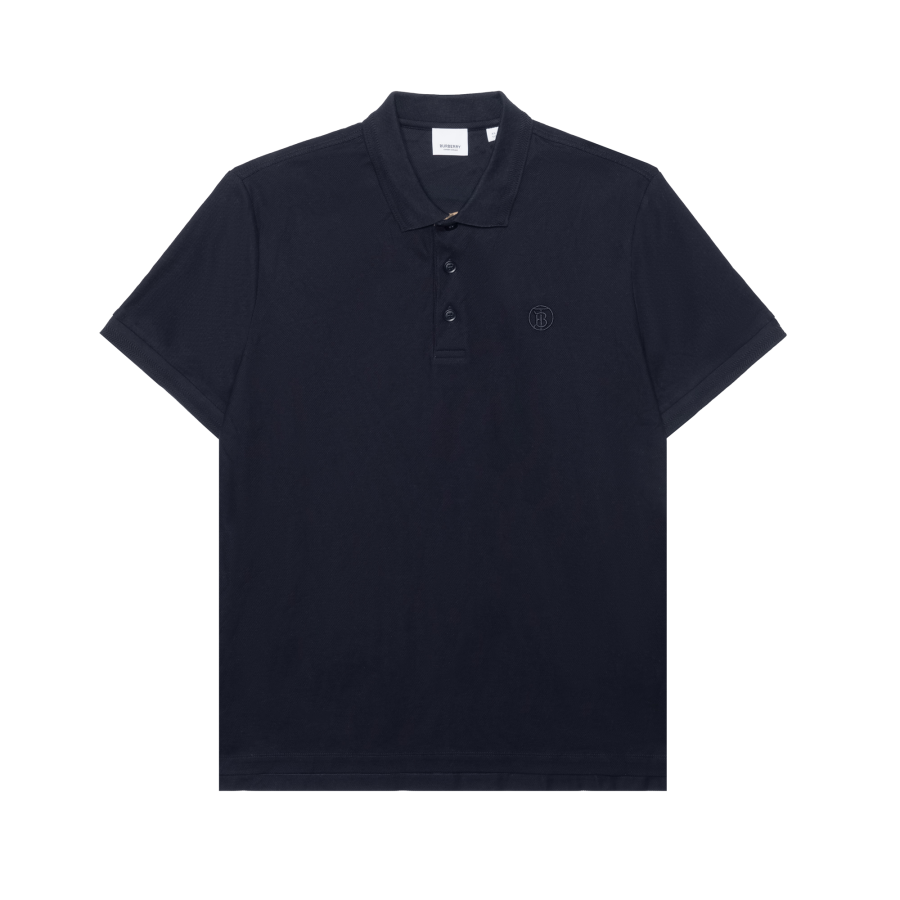 Burberry Logo Embroidered Short Sleeved Polo Shirt