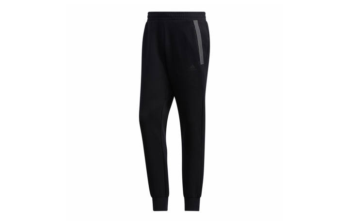 Adidas Adidas Knitted Sweatpants Men's Black Moderate Cuffed Pants