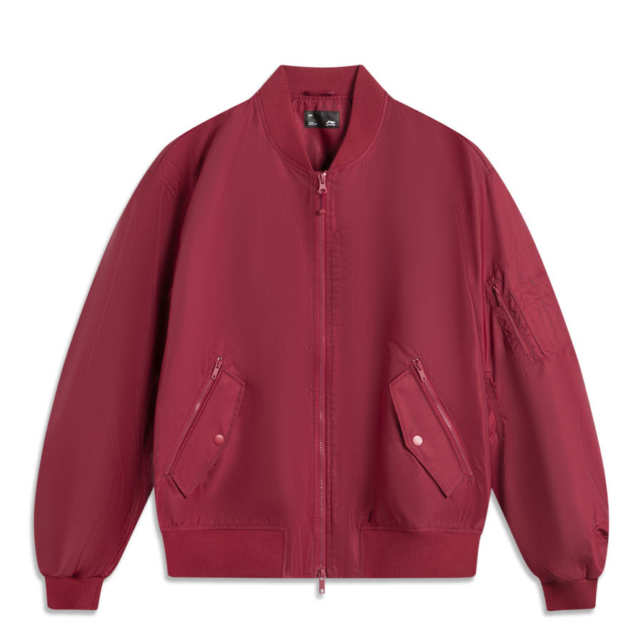 Li-Ning Li Ning Jackets Unisex Bicycle Red Baseball Collar Moderate Other
