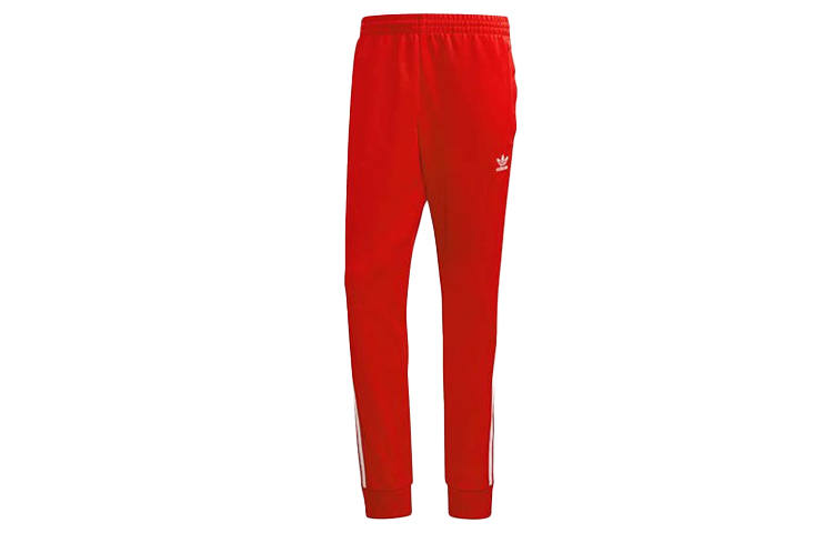 Adidas Originals SST Knitted Sweatpants Men's Light Scarlet Moderate Cuffed Pants