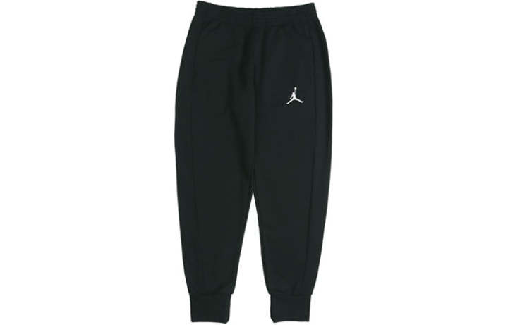 Jordan Jordan Knitted Sweatpants Men's Black Moderate Cuffed Pants