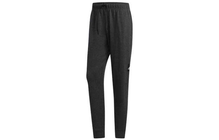 Adidas Adidas Knitted Sweatpants Men's Metallic Black Moderate Slim Fit Pants