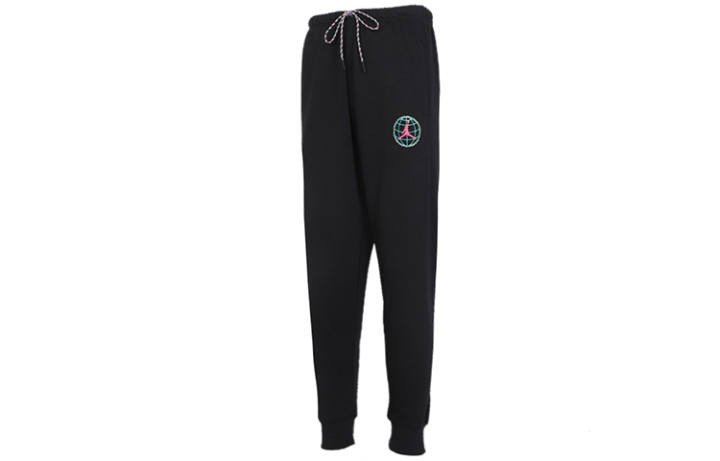 Jordan Jordan Fleece Lined Elastic Cuff Casual Pants Men's Black