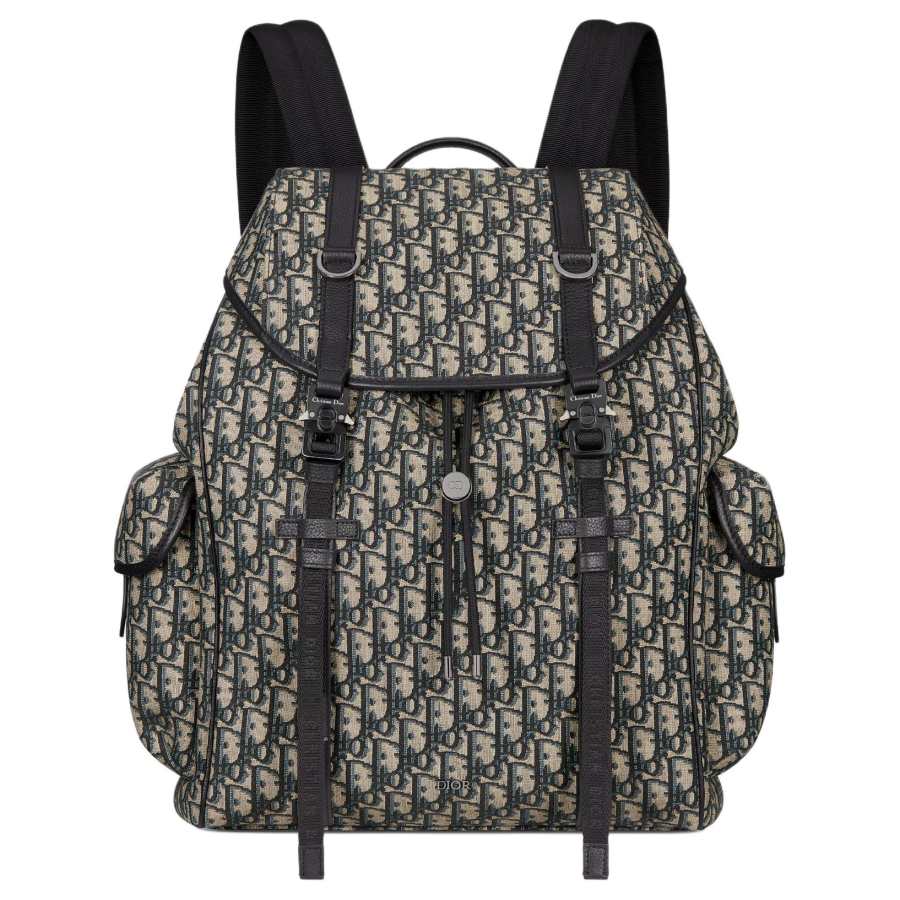 DIOR DIOR Hit The Road Cotton Backpack Regular Unisex Beige/Black