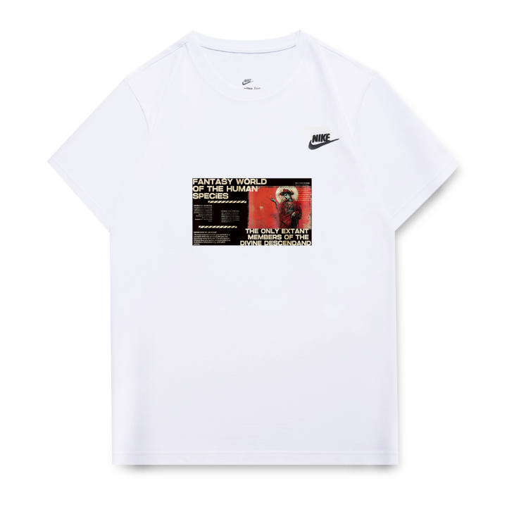 Nike Nike T Shirts Unisex White Crew Neck Moderate Straight Fit