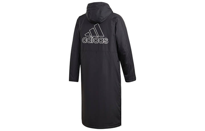 Adidas Adidas Parka Coats Men's Black Hooded Thickened