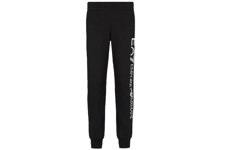 EMPORIO ARMANI EA7 SS20 Knitted Sweatpants Men's Black