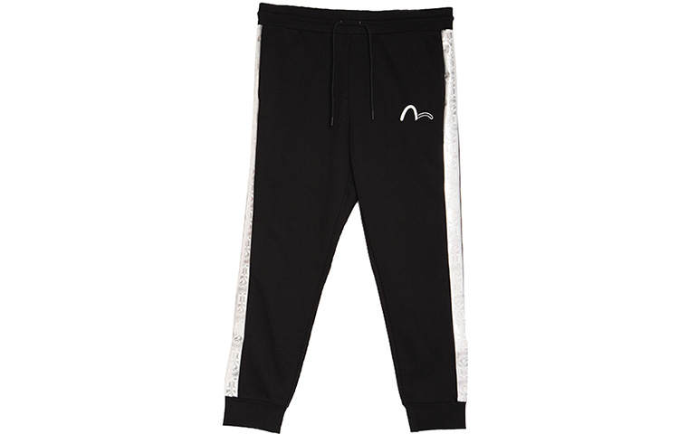 EVISU Straight Fit Pants Casual Pants Men's Black