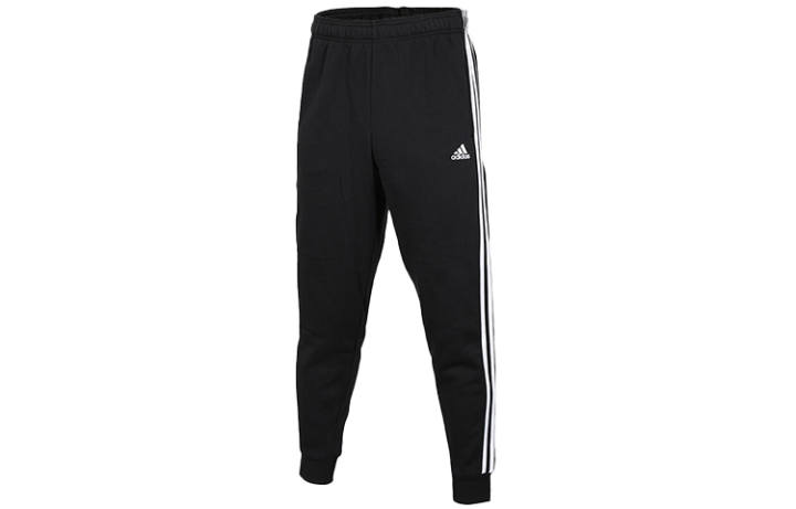 Adidas Adidas Knitted Sweatpants Men's Black Moderate Cuffed Pants