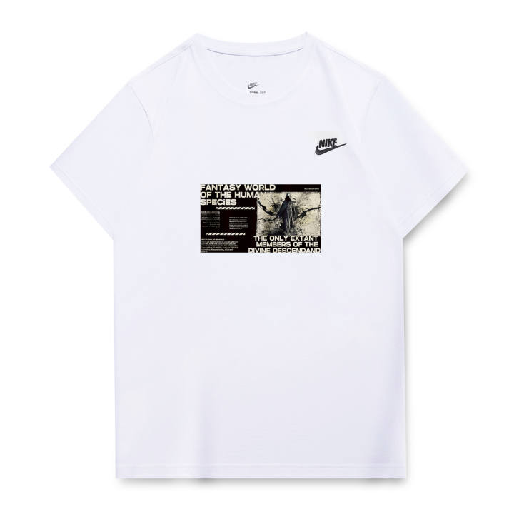 Nike Nike T Shirts Unisex White Crew Neck Moderate Straight Fit